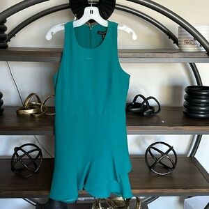 Green banana republic dress petite size 4 never used with tag minor white stain